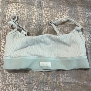 Skims Light teal Ribbed Bralette